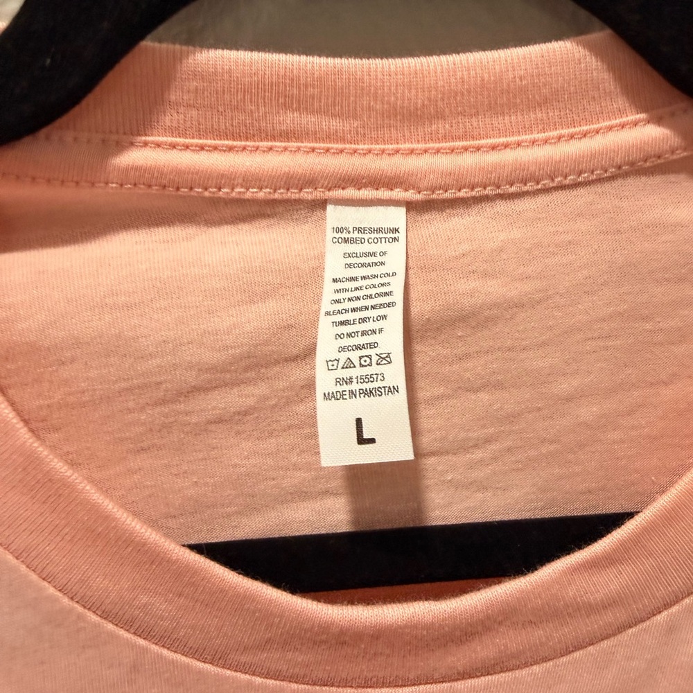 🩷NWOT Pink Graphic Cat T-Shirt – “If I Shenan Once, I’ll Shenanigan” – Size L - Picture 2 of 3